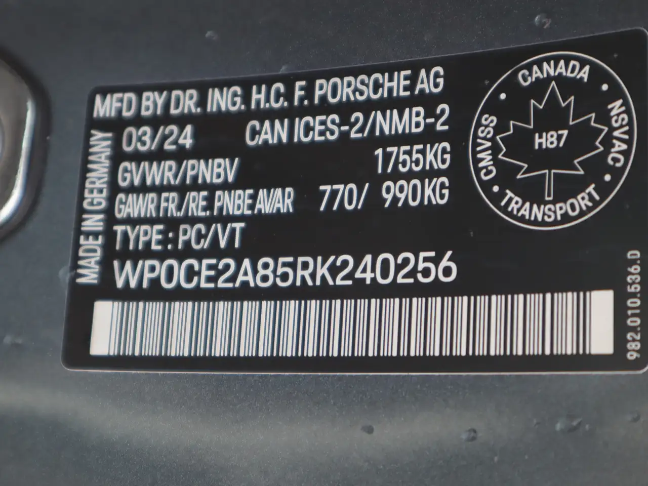 Porsche 718 Spyder снимка Porsche 718 Spyder