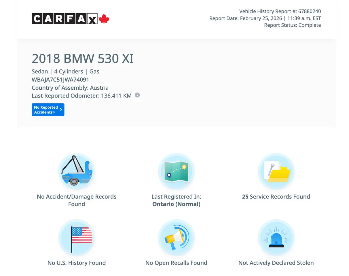 2018 BMW 5 Series