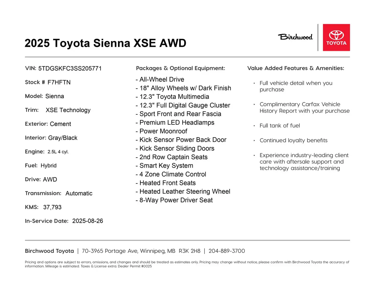 Toyota Sienna снимка Toyota Sienna