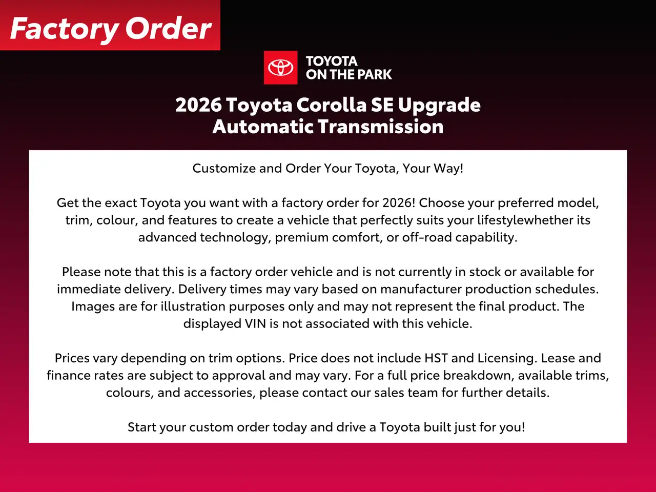 Toyota Corolla photo Toyota Corolla
