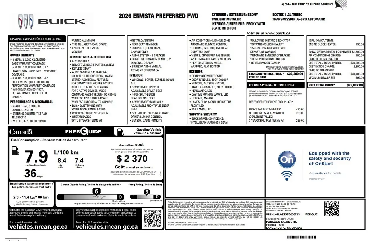 Buick Envista photo Buick Envista