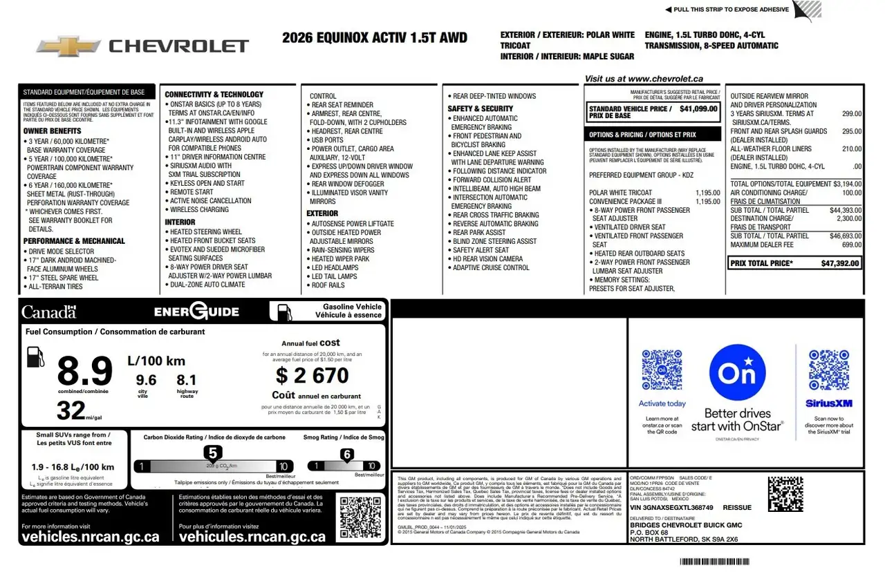 Chevrolet Equinox fotografie Chevrolet Equinox