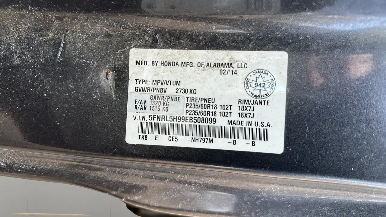 Honda Odyssey снимка Honda Odyssey