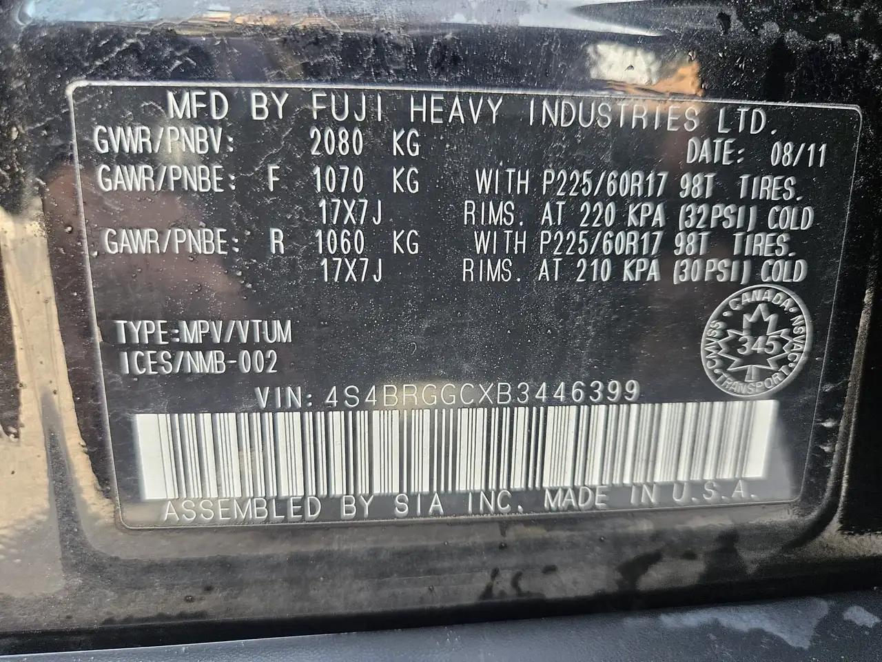 Subaru OUTBACK снимка Subaru OUTBACK