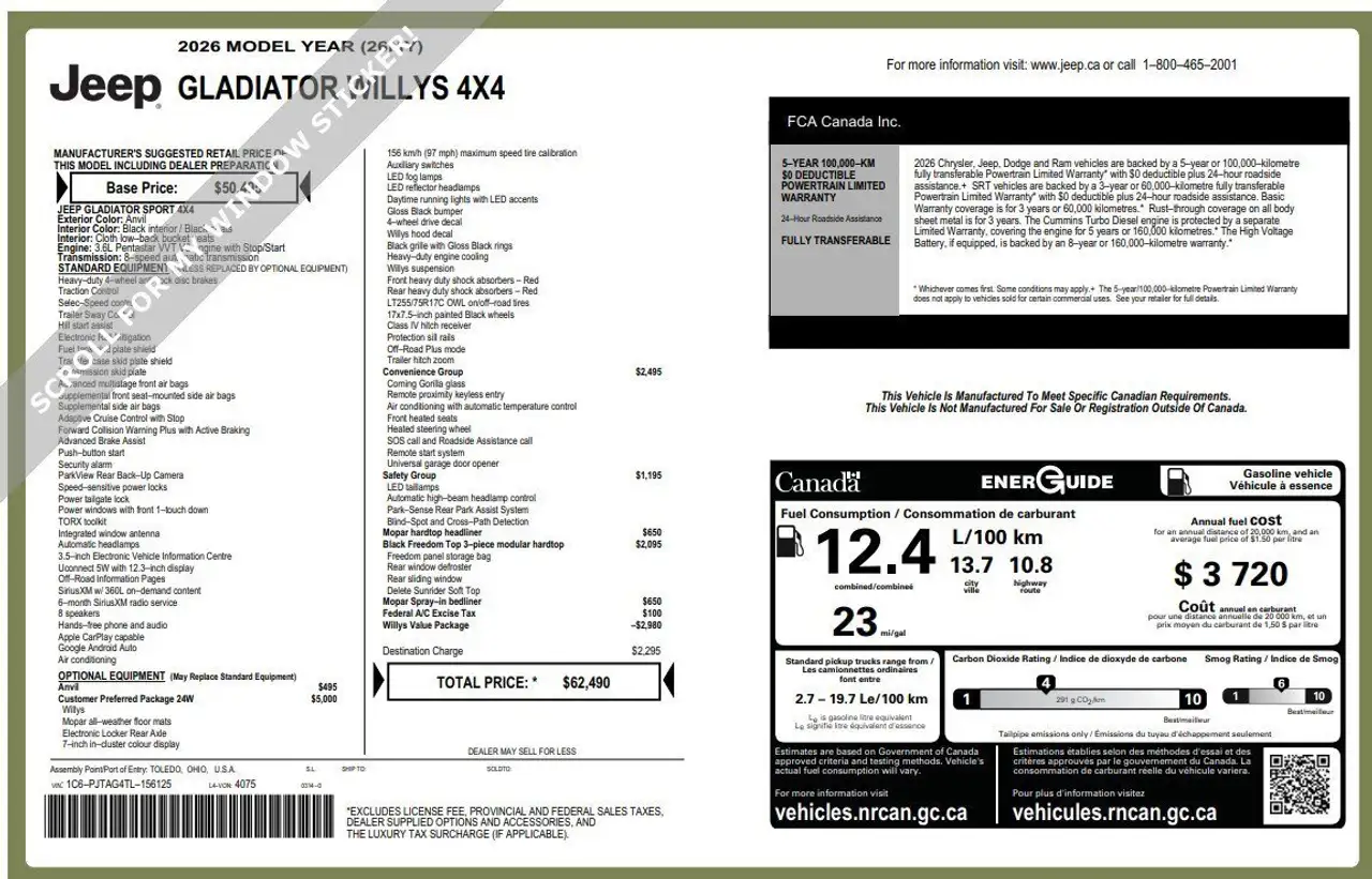 Jeep Gladiator fotografie Jeep Gladiator